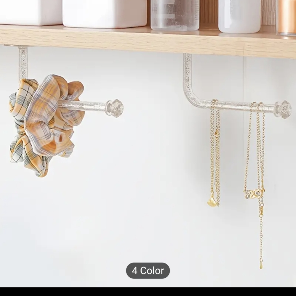 2pc Multifunctional Clear Wall Hooks